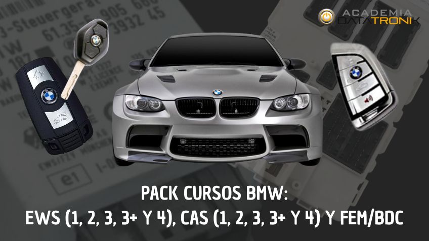 Pack Cursos BMW: Copia + perdida Total de llaves en Módulos EWS, CAS y FEM/BDC + Reparación del CAS y FEM/BDC dañados por software